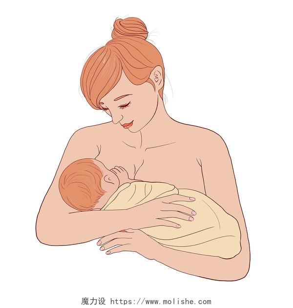 母乳喂养妈妈最爱宝宝宝宝也最爱妈妈母乳喂养元素